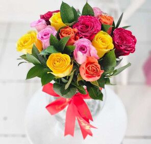 15 mix roses