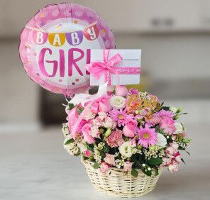 baby girl flowers combo